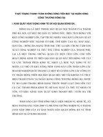 THỰC TRẠNG THANH TOÁN KHÔNG DÙNG TIỀN MẶT TẠI NGÂN HÀNG CÔNG THƯƠNG ĐỐNG ĐA