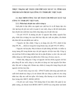 THỰC TRẠNG KẾ TOÁN CHI PHÍ SẢN XUẤT VÀ TÍNH GIÁ THÀNH SẢN PHẨM TẠI CÔNG TY TNHH JPC VIỆT NAM