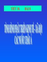 TÌNH HÌNH PHÁT TRIỂN KINH TẾ CÁC NƯỚC CHÂU Á