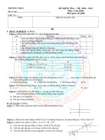 KT 1 tiết Hình 7 Chương 1