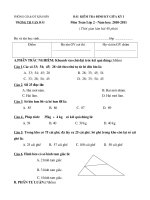 Bài KTGKI Toán 2 năm 10-11