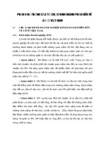 Phần II HỆ THỐNG CÁC TỔ CHỨC KINH DOANH PHÂN BÓN VÔ CƠ Ở VIỆT NAM