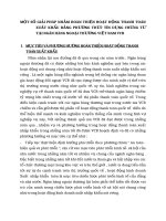 MỘT SỐ GIẢI PHÁP NHẰM HOÀN THIỆN HOẠT ĐỘNG THANH TOÁN XUẤT KHẨU BẰNG PHƯƠNG THỨC TÍN DỤNG CHỨNG TỪ TẠI NGÂN HÀNG NGOẠI THƯƠNG VIỆT NAM VCB