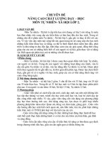 Chuyên Đề Tự Nhiên Xã Hội lớp 2