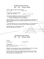 Đề kiểm tra HS giỏi K2