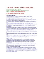 Tục ngữ, ca dao dân ca Nghệ Tĩnh