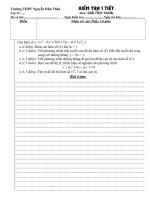 Kiểm tra chương I, đề số 3 Giải tích 12