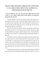 MỘT SỐ Ý KIẾN NHẰM HOÀN THIỆN KẾ TOÁN TIỀNLƯƠNG VÀ CÁC KHOẢN TRÍCH THEO LƯƠNG TẠI PHÒNG TÀI CHÍNH KẾ HOẠCH HUYỆN PHÙ YÊN