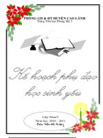 KE HOACH PHU DAO HOC SINH YEU