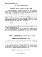 NHỮNG ĐIỀU CẤM KỴ VỀ ĂN UỐNG