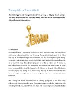 Thương hiệu - Trò chơi tâm lý