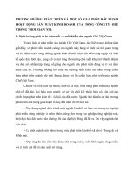 PHƯƠNG HƯỚNG PHÁT TRIỂN VÀ MỘT SỐ GIẢI PHÁP ĐẨY MẠNH HOẠT ĐỘNG SẢN XUẤT KINH DOANH CỦA TỔNG CÔNG TY CHÈ TRONG THỜI GIAN TỚI