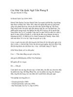 Các Nhà Văn Quốc Ngữ Tiền Phong II