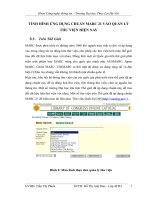 TÌNH HÌNH ỨNG DỤNG CHUẨN MARC 21 VÀO QUẢN LÝ THƯ VIỆN HIỆN NAY