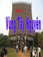 BÀI 28 VÙNG TÂY NGUYÊN
