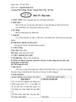 Giáo án Sinh học 8 cả năm