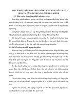 MỘT SỐ BIỆN PHÁP NHẰM TĂNG CƯỜNG HOẠT ĐỘNG TIÊU THỤ SẢN PHẨM TẠI CÔNG TY NHỰA CAO CẤP HÀNG KHÔNG