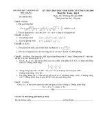 Đề thi HSG Bắc Giang Toán 9 năm 2009