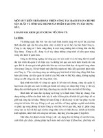 Một số ý kiến nhằm hoàn thiện công tác hạch toán chi phí sản xuất và tính giá thành sản phẩm tạIcông ty xây dựng số 1