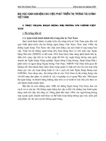 Bài học kinh nghiệm cho việc phát triển thị trường tài chính Việt Nam