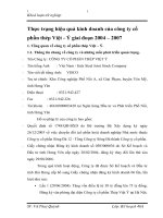 Thực trạng hiệu quả kinh doanh của công ty cổ phần thép Việt