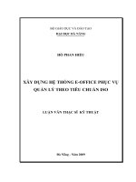 Xây dựng hệ thống e office phục vụ quản lý theo tiêu chuẩn iso 