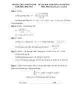 Đề-ĐA HSG cấp trường lớp 9. Môn toán