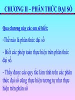 Tiết 22 phân thwcs đại số