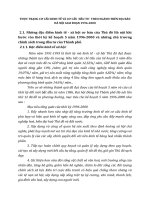 THỰC TRẠNG CƠ CẤU KINH TẾ VÀ CƠ CẤU  ĐẦU TƯ  THEO NGÀNH TRÊN ĐỊA BÀN HÀ NỘI GIAI ĐOẠN 1996