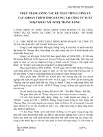 THỰC TRẠNG CÔNG TÁC KẾ TOÁN TIỀN LƯƠNG VÀ CÁC KHOẢN TRÍCH THEO LƯƠNG TẠI CÔNG TY XUẤT NHẬP KHẨU MỸ NGHỆ THĂNG LONG