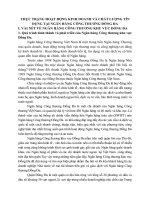 THỰC TRẠNG HOẠT ĐỘNG KINH DOANH VÀ CHẤT LƯỢNG TÍN DỤNG TẠI NGÂN HÀNG CÔNG THƯƠNG ĐỐNG ĐA