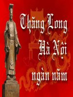 NHÀ LÝ DỜI ĐÔ RA THĂNG LONG
