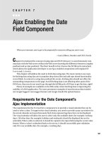Ajax Enabling the Date Field Component