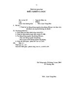 Thiết kế môn học điều khiển Logic