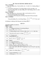 ĐỀ KIỂM TRA CHƯƠNG 3 hh( Chuẩn)