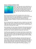 Backup và Restore Windows Vista