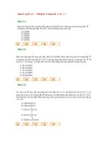 Trắc nghiệm dao động điện từ - dòng điện xoay chiều (Đề 1)