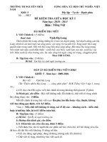 ĐỀ KIỂM TRA GIỮA HỌC KÌ I