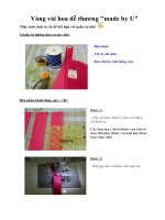 Vòng vải hoa dễ thương 