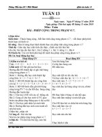 Tuần 13(2 Buổi) Thu hà