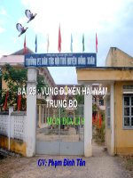 Bai 25. Vùng Duyên Hải Nam Trung Bộ