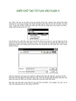 Ghép chữ tạo từ Flax vào Flash 5.0 phần 2