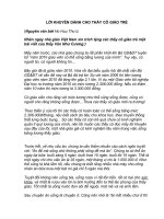 LỜI KHUYÊN DÀNH CHO THẦY CÔ GIÁO TRẺ