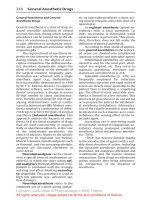 Color Atlas of Pharmacology (Part 20): General Anesthetic Drugs