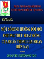 Đổi mới phương thức hoạt động