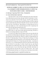 ĐÁNH GIÁ NGHIỆP VỤ CHO VAY SẢN XUẤT KINH DOANH VÀ LÀM DỊCH VỤ ĐỐI VỚI KHÁCH HÀNG CÁ NHÂN TẠI NGÂN HÀNG TMCP Á CHÂU