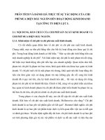 PHÂN TÍCH VÀ ĐÁNH GIÁ THỰC TẾ SỰ TÁC ĐỘNG CỦA CHI PHÍ MUA ĐIỆN ĐẦU NGUỒN ĐẾN HOẠT ĐỘNG KINH DOANH TẠI CÔNG TY ĐIỆN LỰC I