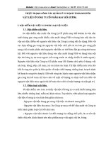 THỰC TRẠNG CÔNG TÁC QUẢN LÝ VÀ HẠCH TOÁN NGUYÊN VẬT LIỆU Ở CÔNG TY CỔ PHẦN MAY HỒ GƯƠM