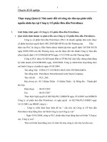 Thực trạng Quản lý Nhà nước đối với công tác đào tạo phát triển nguồn nhân lực tại Công ty Cổ phần Hóa dầu Petrolimex
