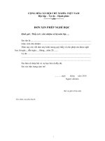 Đơn xin nghỉ học